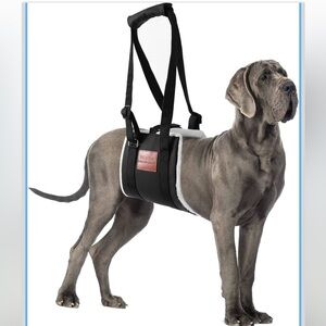S-Etovus Black Dog Lift Harness with Padded Handle - Support Aid